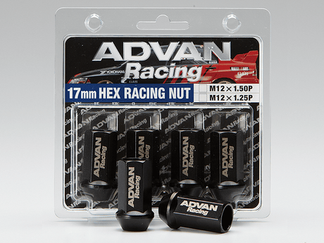 Advan Lug Nut 12X1.25 (Black) - 4 Pack - Advan - YV0263 - AVNV0263 - Machine Cave